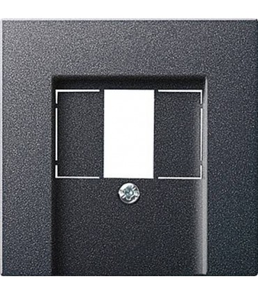 Накладка для TAE и USB без поля для надписи Gira System 55, антрацит 027628