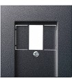 Накладка для TAE и USB без поля для надписи Gira System 55, антрацит 027628