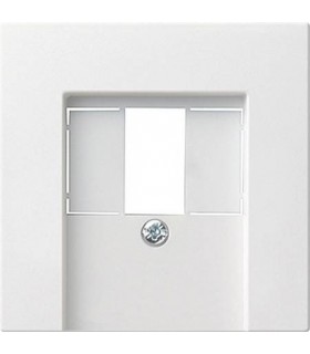 Накладка для TAE и USB без поля для надписи Gira System 55, белый 027627