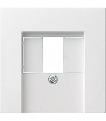 Накладка для TAE и USB без поля для надписи Gira System 55, белый 027627