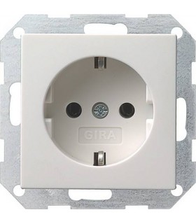 Розетка с/з Gira System 55, белый 018827