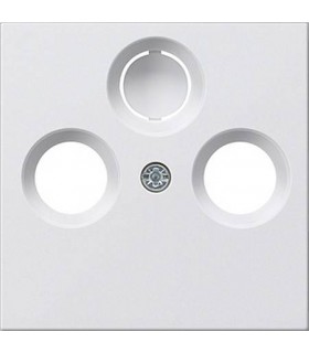 Накладка TV/FM/SAT розетки Gira System 55, белый глянец 086903