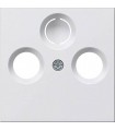 Накладка TV/FM/SAT розетки Gira System 55, белый глянец 086903