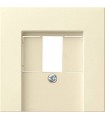 Накладка для TAE и USB без поля для надписи Gira System 55, кермовый глянец 027601