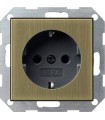 Розетка с/з Gira System 55, бронза/антрацит 0188603