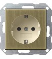 Розетка с/з Gira System 55, бронза/кремовый 0188613