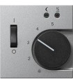Накладка регулятора теплого пола Gira System 55, алюминий 149426