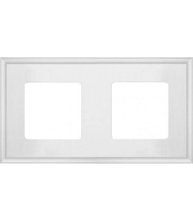 Рамка на 2 поста гор/верт FEDE MARCO, white FD01602WH