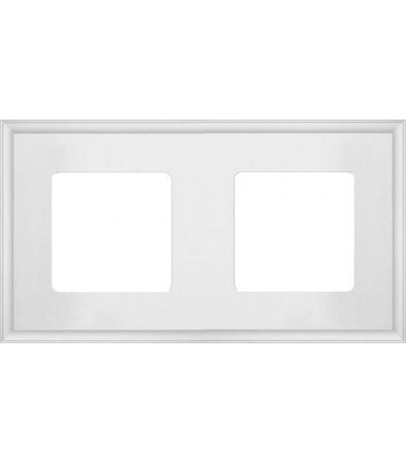 Рамка на 2 поста гор/верт FEDE MARCO, white FD01602WH
