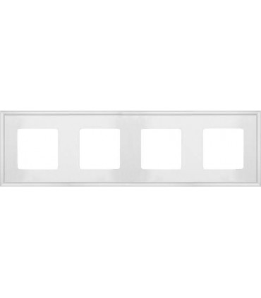Рамка на 4 поста гор/верт FEDE MARCO, white FD01604WH