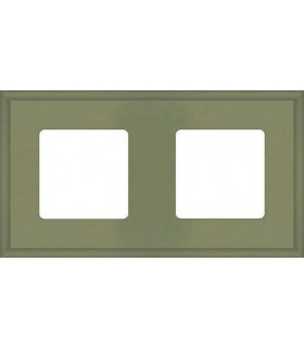 Рамка на 2 поста гор/верт FEDE MARCO, green olive FD01602GO