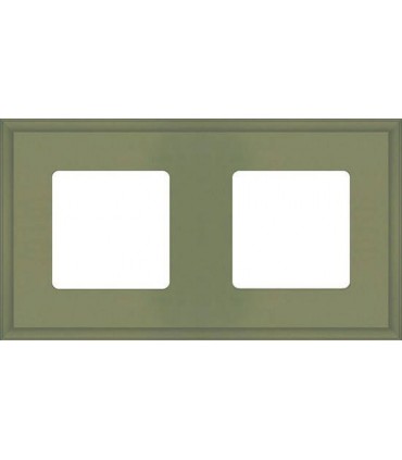 Рамка на 2 поста гор/верт FEDE MARCO, green olive FD01602GO