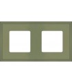 Рамка на 2 поста гор/верт FEDE MARCO, green olive FD01602GO