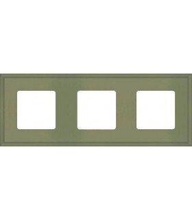 Рамка на 3 поста гор/верт FEDE MARCO, green olive FD01603GO