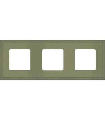 Рамка на 3 поста гор/верт FEDE MARCO, green olive FD01603GO