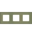 Рамка на 3 поста гор/верт FEDE MARCO, green olive FD01603GO