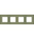 Рамка на 4 поста гор/верт FEDE MARCO, green olive FD01604GO