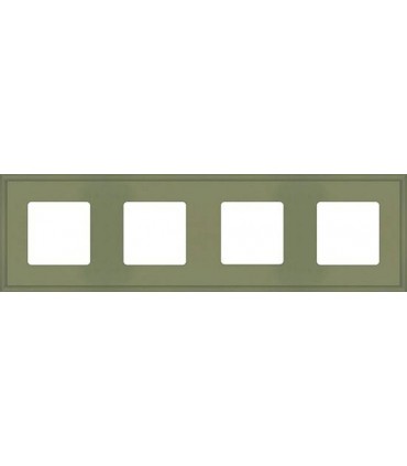 Рамка на 4 поста гор/верт FEDE MARCO, green olive FD01604GO