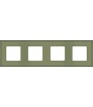 Рамка на 4 поста гор/верт FEDE MARCO, green olive FD01604GO