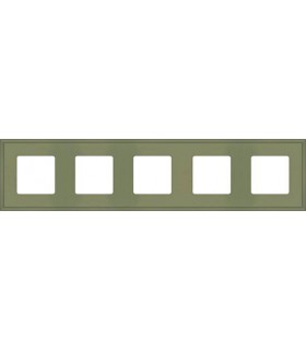 Рамка на 5 постов гор/верт FEDE MARCO, green olive FD01605GO