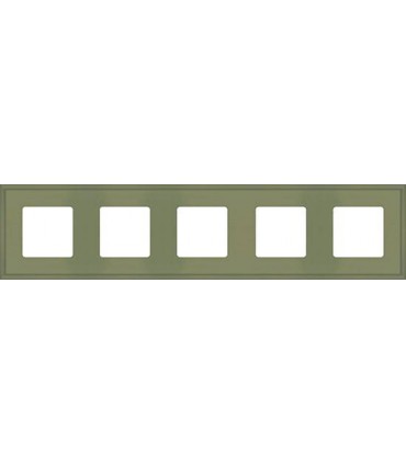 Рамка на 5 постов гор/верт FEDE MARCO, green olive FD01605GO