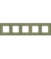 Рамка на 5 постов гор/верт FEDE MARCO, green olive FD01605GO