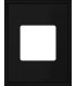Рамка на 1 пост прямоугольная гор/верт FEDE MARCO, black FD01611BK