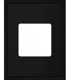 Рамка на 1 пост прямоугольная гор/верт FEDE MARCO, black FD01611BK