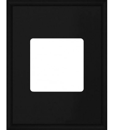 Рамка на 1 пост прямоугольная гор/верт FEDE MARCO, black FD01611BK