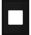 Рамка на 1 пост прямоугольная гор/верт FEDE MARCO, black FD01611BK