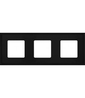Рамка на 3 поста гор/верт FEDE MARCO, black FD01603BK