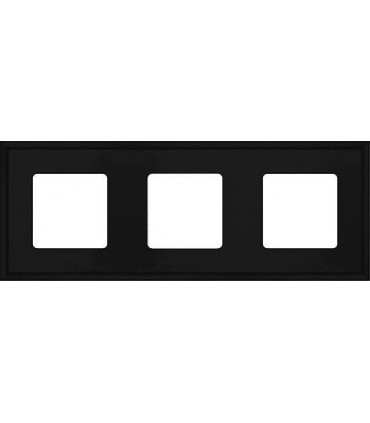 Рамка на 3 поста гор/верт FEDE MARCO, black FD01603BK