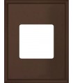 Рамка на 1 пост прямоугольная гор/верт FEDE MARCO, moka FD01611MK