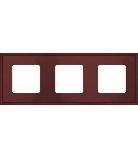 Рамка на 3 поста гор/верт FEDE MARCO, red wine FD01603RW
