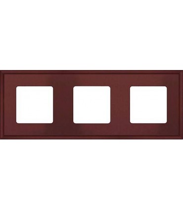 Рамка на 3 поста гор/верт FEDE MARCO, red wine FD01603RW