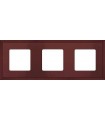 Рамка на 3 поста гор/верт FEDE MARCO, red wine FD01603RW