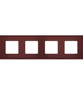 Рамка на 4 поста гор/верт FEDE MARCO, red wine FD01604RW