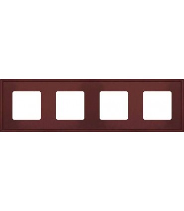 Рамка на 4 поста гор/верт FEDE MARCO, red wine FD01604RW