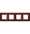 Рамка на 4 поста гор/верт FEDE MARCO, red wine FD01604RW