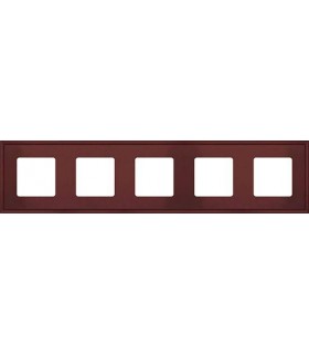 Рамка на 5 постов гор/верт FEDE MARCO, red wine FD01605RW
