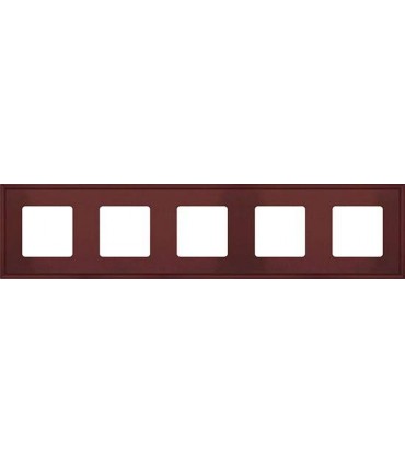 Рамка на 5 постов гор/верт FEDE MARCO, red wine FD01605RW