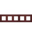 Рамка на 5 постов гор/верт FEDE MARCO, red wine FD01605RW