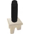 Ручка тумблерного типа с гравировкой FEDE, black/бежевое основание FD02317BK-A