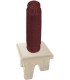 Ручка тумблерного типа с гравировкой FEDE, red wine/бежевое основание FD02317RW-A