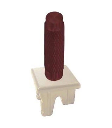 Ручка тумблерного типа с гравировкой FEDE, red wine/бежевое основание FD02317RW-A