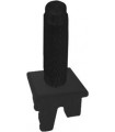 Ручка тумблерного типа с гравировкой FEDE, black/черное основание FD02317BK-M