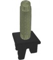 Ручка тумблерного типа с гравировкой FEDE, green olive/черное основание FD02317GO-M