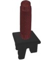 Ручка тумблерного типа с гравировкой FEDE, red wine/черное основание FD02317RW-M