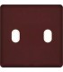 Монтажная плата для выключателя тумблерного типа с 2 коннекторами FEDE, red wine + beige FD04321RW-A