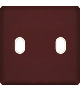 Монтажная плата для выключателя тумблерного типа с 2 коннекторами FEDE, red wine + beige FD04321RW-A